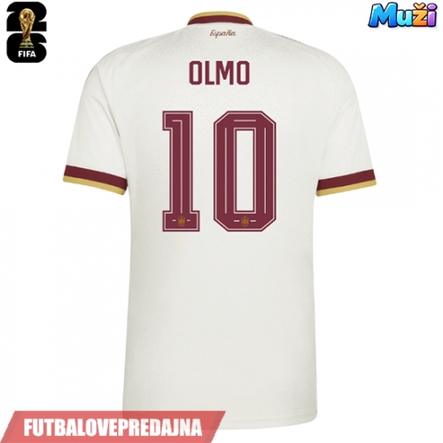 Lacne Muži Futbalové dres Španielsko Dani Olmo #10 MS 2026 Krátky Rukáv - Preč